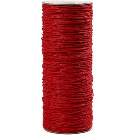 Ficelle papier, ép. 1,8 mm, rouge, 250 gr, 470 m/ 1 rouleau [HOB-41660]