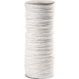 Ficelle papier, ép. 1,8 mm, blanc, 470 m/ 1 rouleau, 250 gr [HOB-41673]
