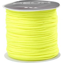 Corde pour Macramé, ép. 1 mm, jaune néon, 28 m/ 1 rouleau [HOB-41720]