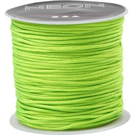 Corde pour Macramé, ép. 1 mm, vert néon, 28 m/ 1 rouleau [HOB-41722]