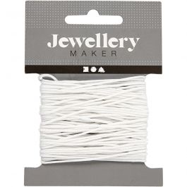 Cordon pour Macramé, ép. 1 mm, blanc, 10 m/ 1 rouleau [HOB-41746]