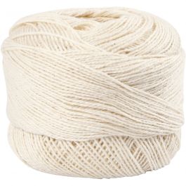 Baumwolle, Mercerisiert, Naturweiß, 20 g/ 1 Knäuel [HOB-42129]