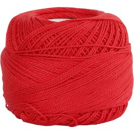 Baumwolle, Mercerisiert, Rot, 20 g/ 1 Knäuel [HOB-42130]