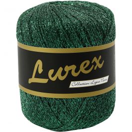 Pelote de Fil Pailleté, L : 160 M, vert, 25 gr/ 1 boule [HOB-421472]