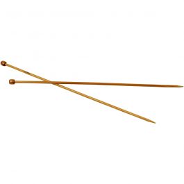 Aiguilles à tricoter, L : 35 cm, dim. 5 mm, 1 paire [HOB-42285]