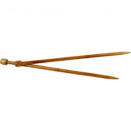 Aiguilles à tricoter, L : 35 cm, dim. 10 mm, 1 paire [HOB-42292]