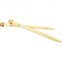 Aiguilles à tricoter, L : 35 cm, dim. 20 mm, 1 paire [HOB-42295]