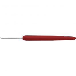 Crochet, dim. 2, L : 13,3 cm, dim. 2 mm, rouge, 1 pièce [HOB-42380]