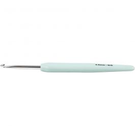 Crochet, dim. 4, L : 13,3 cm, dim. 4 mm, vert pastel, 1 pièce [HOB-42384]