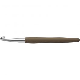 Häkelnadeln, Nr. 8, L 14,5 cm, Größe 8 mm, Braun, 1 Stk [HOB-42387]