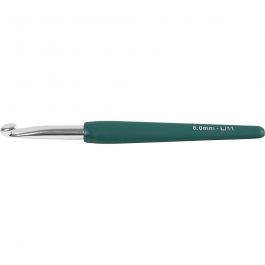 Häkelnadeln, Nr. 8, L 14,5 cm, Größe 8 mm, Braun, 1 Stk [HOB-42387]