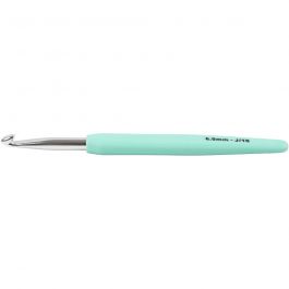 Crochet, dim. 6, L : 13,3 cm, dim. 6 mm, turquoise, 1 pièce [HOB-42390]