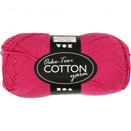 Baumwollgarn, Nr. 8/4, L 170 M, Pink, 50 g/ 1 Knäuel [HOB-431230]