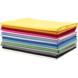 Stoff, B 145 cm, 140 g, Sortierte Farben, 15x2 m/ 1 Pck [HOB-44095]