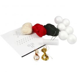 Weihnachtsbaumkugeln, D 6 cm, 6 Stk/ 1 Pck [HOB-441824]