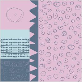 Stoff, B 145 cm, 140 g, Rosa, 1 lfm [HOB-443110]