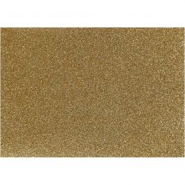 Film à repasser, A5, feuille 148x210 mm, paillettes, or, 1 flles [HOB-44325]