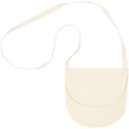 Schultertasche, Größe 15x14 cm, 110 g, Hellnatur, 1 Stk [HOB-44551]