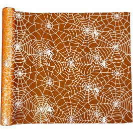 Tischläufer, L 3,5 M, B 29 cm, Orange, 1 Rolle [HOB-44648]