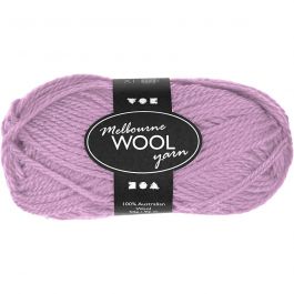 Pelote de laine Melbourne, L : 92 M, rose, 50 gr/ 1 boule [HOB-44713]