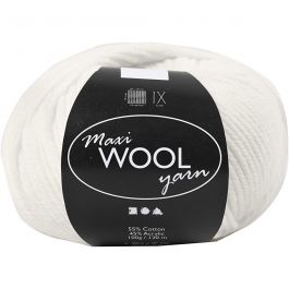 Wolle, L 125 M, Naturweiß, 100 g/ 1 Knäuel [HOB-447401]