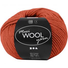 Wolle, L 125 M, Rostrot, 100 g/ 1 Knäuel [HOB-447406]