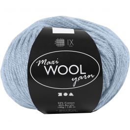 Wolle, L 125 M, Staubblau, 100 g/ 1 Knäuel [HOB-447409]