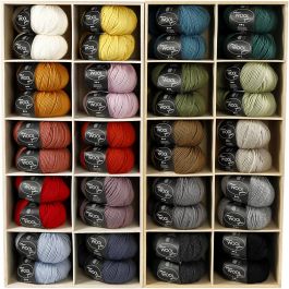 Pelotes de laine, L : 125 M, ass. de couleurs, 20x10 boule/ 1 Pq. [HOB-44740]
