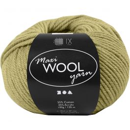 Wolle, L 125 M, Hellgrün, 100 g/ 1 Knäuel [HOB-447414]