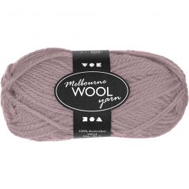 Pelote de laine Melbourne, L : 92 M, mauve clair, 50 gr/ 1 boule [HOB-44779]