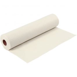 Feutrine synthétique, L : 45 cm, ép. 1,5 mm, 180-200 gr, blanc cassé, 5 m/ 1 rouleau [HOB-45003]