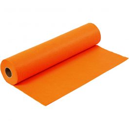 Feutrine synthétique, L : 45 cm, ép. 1,5 mm, 180-200 gr, orange, 5 m/ 1 rouleau [HOB-45006]