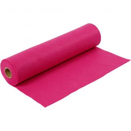 Feutrine synthétique, L : 45 cm, ép. 1,5 mm, 180-200 gr, cerise, 5 m/ 1 rouleau [HOB-45009]