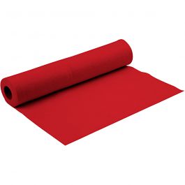 Feutrine synthétique, L : 90 cm, ép. 1,5 mm, rouge, 5 m/ 1 rouleau [HOB-45027]