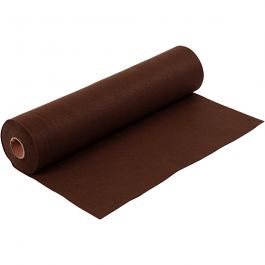 Feutrine synthétique, L : 45 cm, ép. 1,5 mm, 180-200 gr, brun, 5 m/ 1 rouleau [HOB-45030]