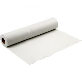Feutrine synthétique, L : 90 cm, ép. 1,5 mm, blanc, 5 m/ 1 rouleau [HOB-45031]