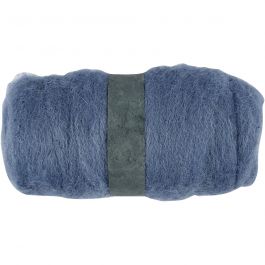 Pelote de Laine Cardée, bleu ciel, 100 gr/ 1 boule [HOB-451850]