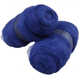 Pelote de Laine Cardée, bleu roi, 2x100 gr/ 1 Pq. [HOB-45186]