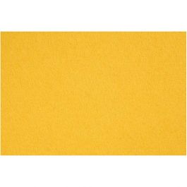 Bastelfilz, Blatt 42x60 cm, Dicke 3 mm, Gelb, 1 Bl. [HOB-45232]