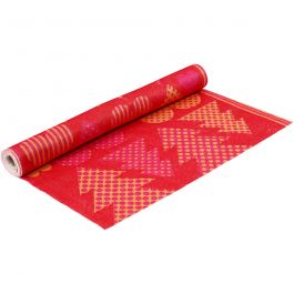 Feutre avec motifs, L : 45 cm, ép. 1,5 mm, 180-200 gr, orange, rouge, 1 m/ 1 rouleau [HOB-452690]
