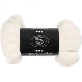 Merinowolle, Dicke 21 my, Naturweiß, 100 g/ 1 Pck [HOB-46010]