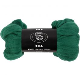 Laine Mérinos, ép. 21 my, vert, 100 gr/ 1 Pq. [HOB-46030]