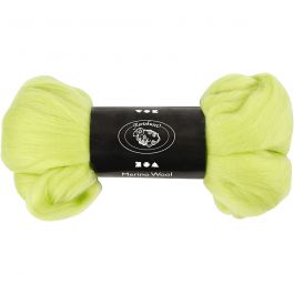 Laine Mérinos, ép. 21 my, vert citron, 100 gr/ 1 Pq. [HOB-46031]