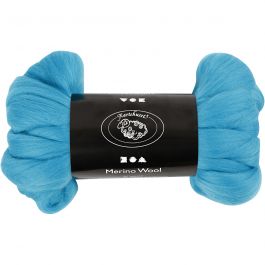 Merinowolle, Dicke 21 my, Türkis, 100 g/ 1 Pck [HOB-46033]