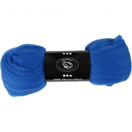 Merinowolle, Dicke 21 my, Kobaltblau, 100 g/ 1 Pck [HOB-46037]