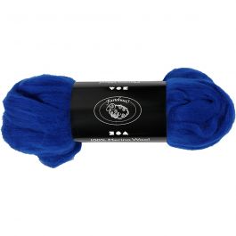 Merinowolle, Dicke 21 my, Königsblau, 100 g/ 1 Pck [HOB-46056]