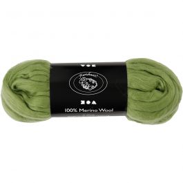 Merinowolle, Dicke 21 my, Kaktus, 100 g/ 1 Pck [HOB-46071]