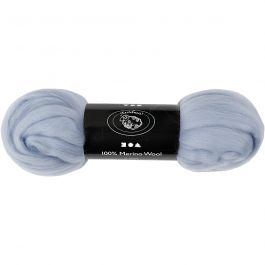 Merinowolle, Dicke 21 my, Arktisblau, 100 g/ 1 Pck [HOB-46075]