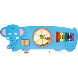 VIGA Activity Board aus Holz mit Elefant, Größe 91x32x4,6 cm, 1 Stk [HOB-907660]