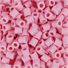 Les Perles NABBI BioBeads, dim. 5x5 mm, diamètre intérieur 2.5 mm, medium, rose, 3000 pièces/ 1 Pq. [HOB-906776]